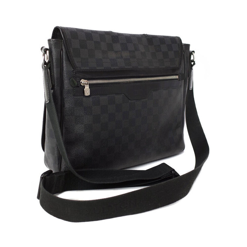 Louis Vuitton Bag Shoulder Black Damier Graphite Daniel